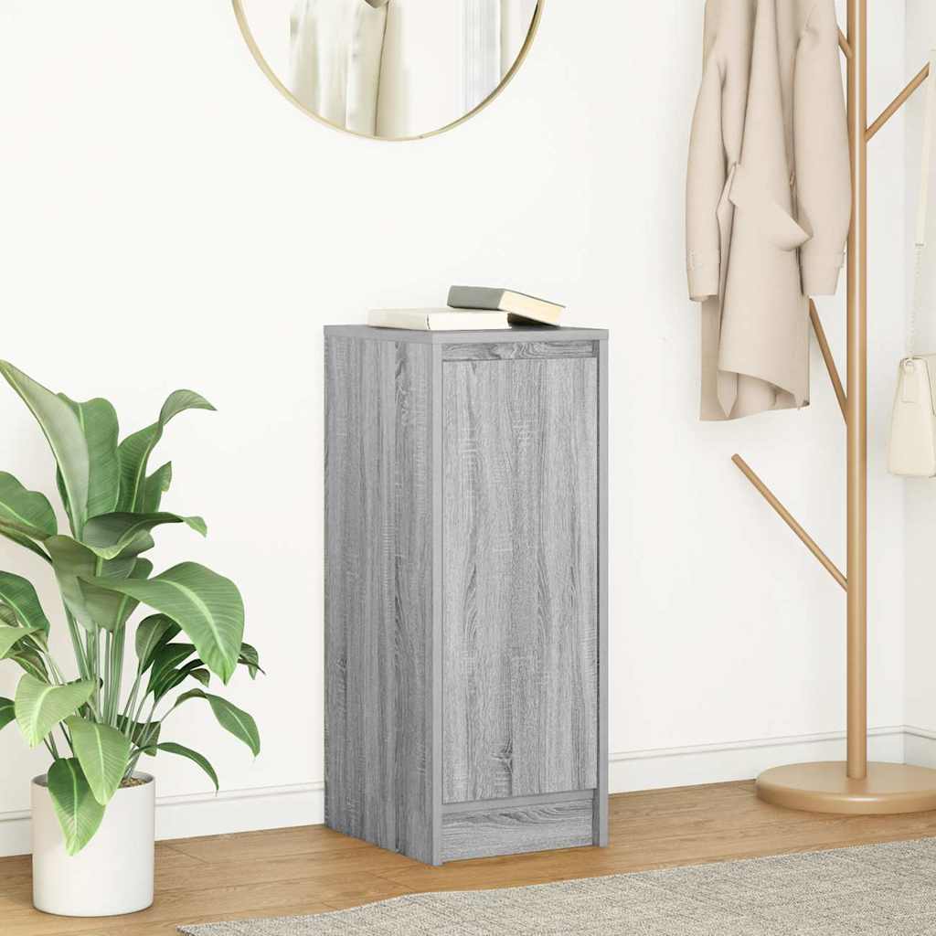 Buffet sonoma gris 29,5x34x76 cm bois d'ingénierie - XIOS