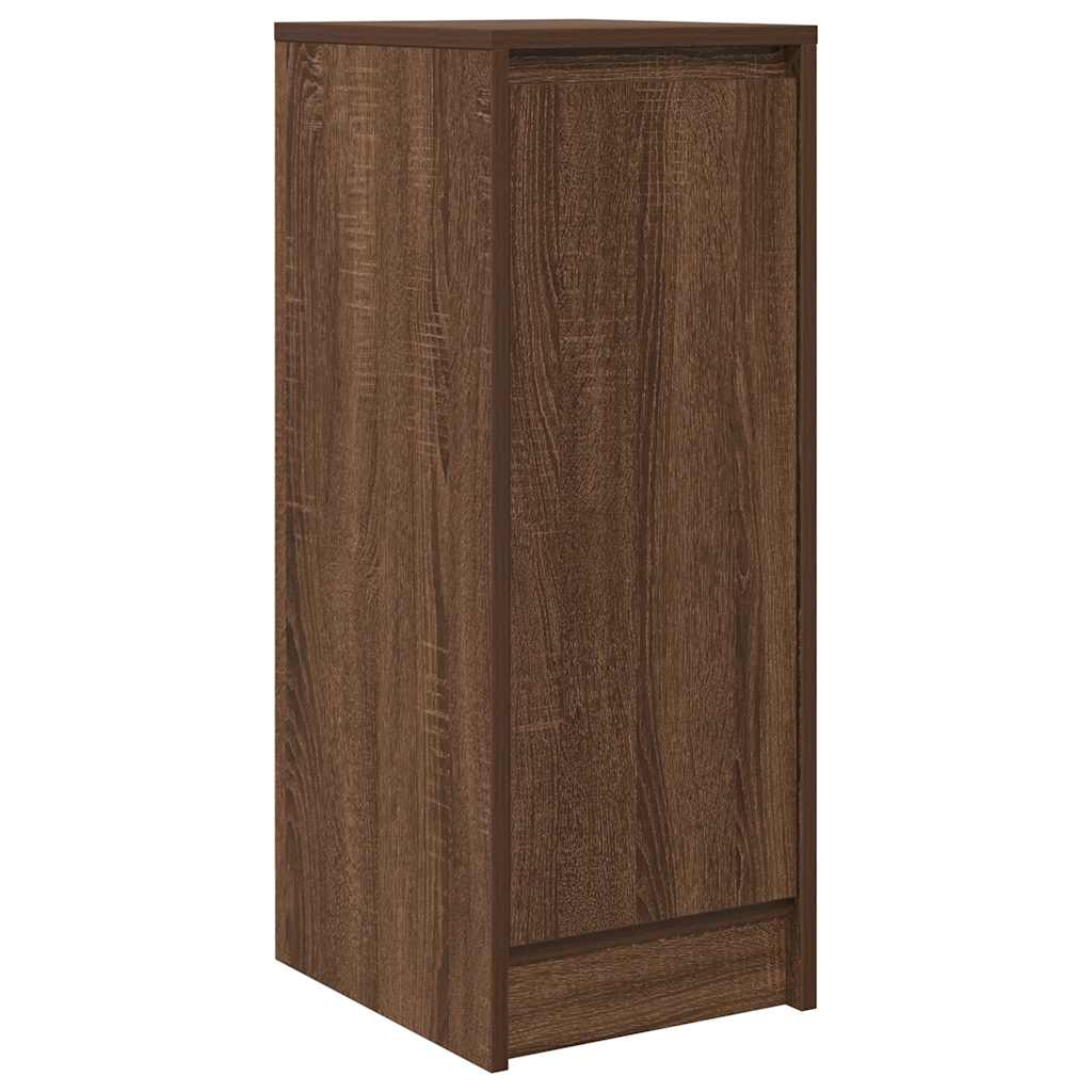 Buffet chêne marron 29,5x34x76 cm bois d'ingénierie - XIOS