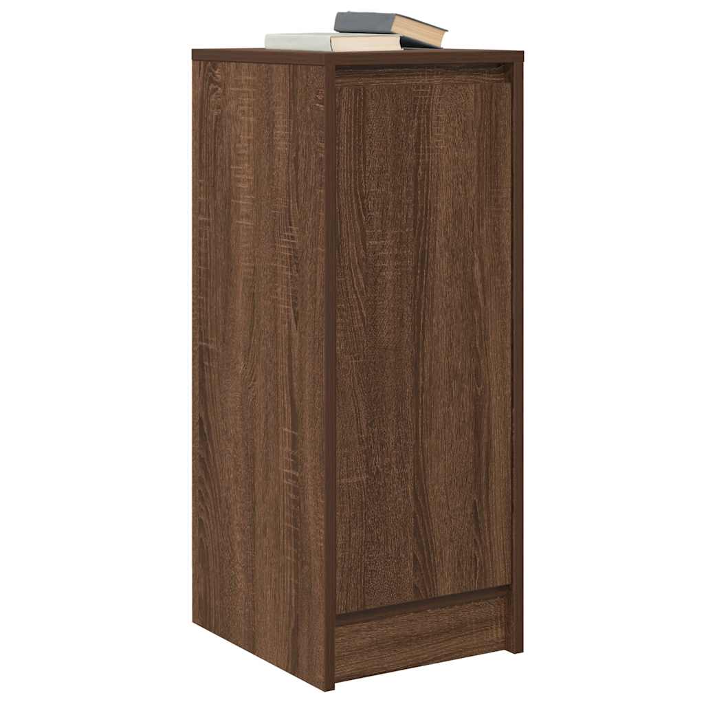 Buffet chêne marron 29,5x34x76 cm bois d'ingénierie - XIOS