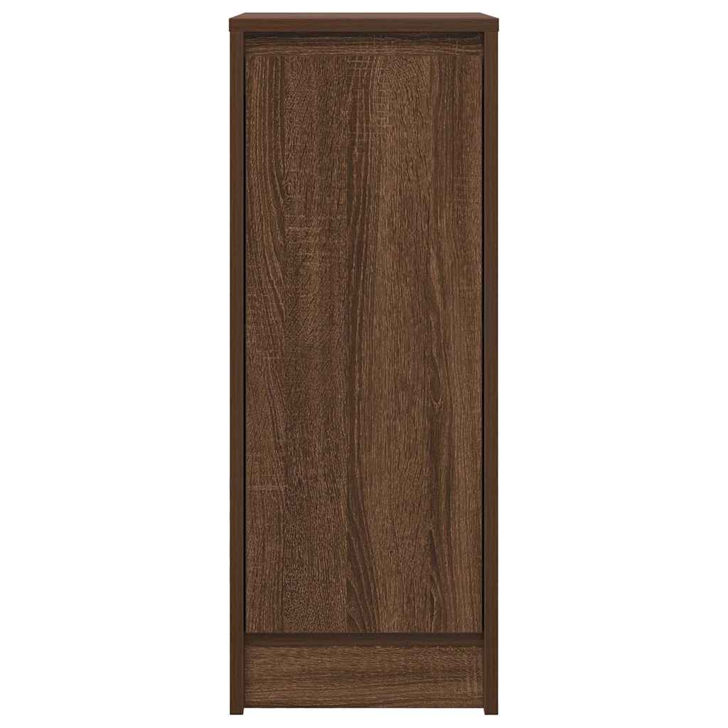 Buffet chêne marron 29,5x34x76 cm bois d'ingénierie - XIOS