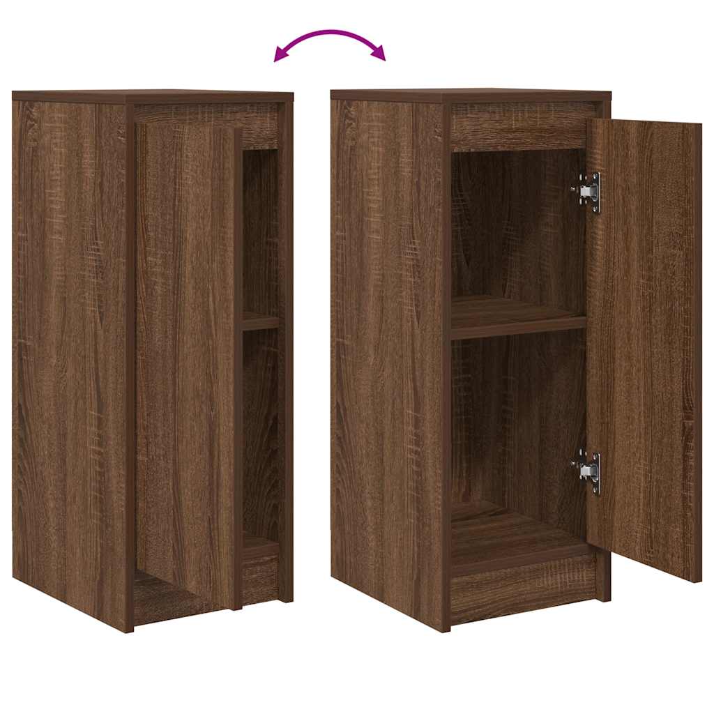 Buffet chêne marron 29,5x34x76 cm bois d'ingénierie - XIOS