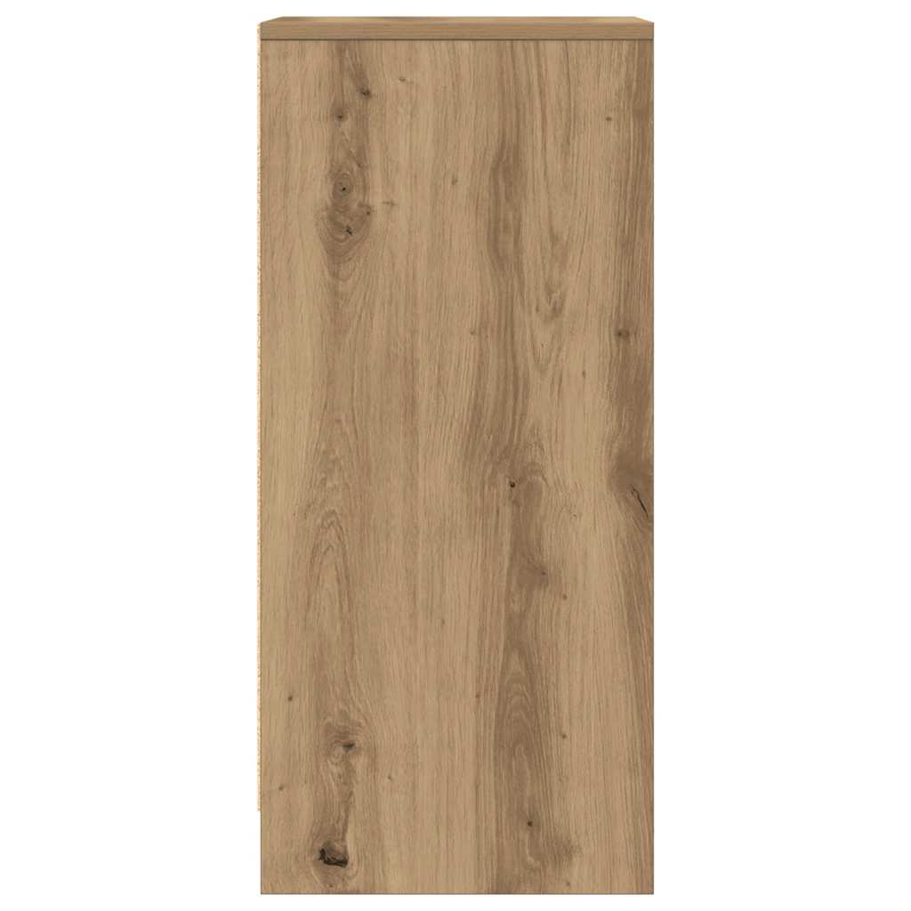 Buffet chêne artisanal 29,5x34x76 cm bois d'ingénierie - XIOS