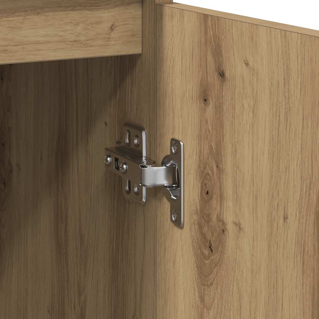 Buffet chêne artisanal 29,5x34x76 cm bois d'ingénierie - XIOS