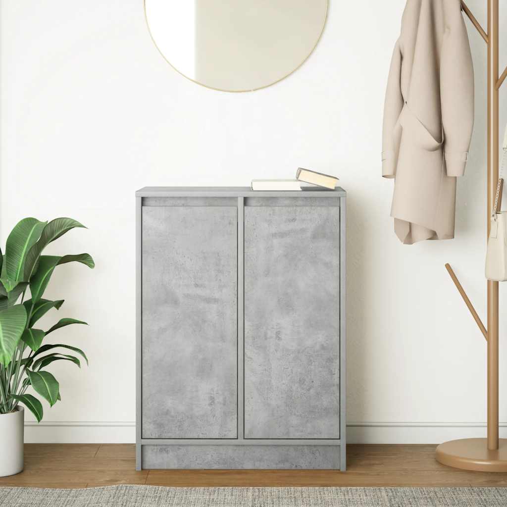 Buffet gris béton 57x34x76 cm bois d'ingénierie - XIOS