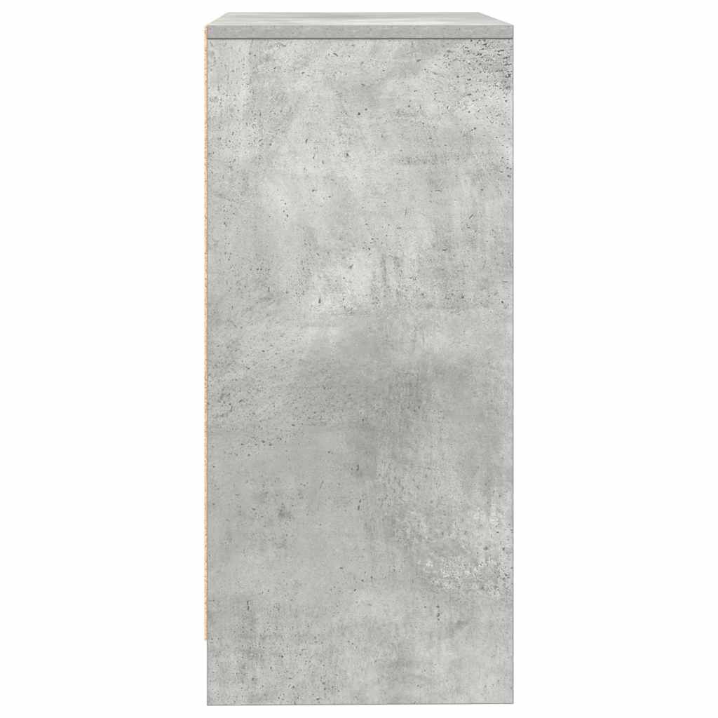 Buffet gris béton 57x34x76 cm bois d'ingénierie - XIOS