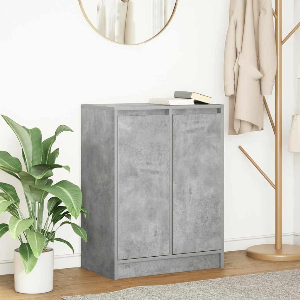 Buffet gris béton 57x34x76 cm bois d'ingénierie - XIOS