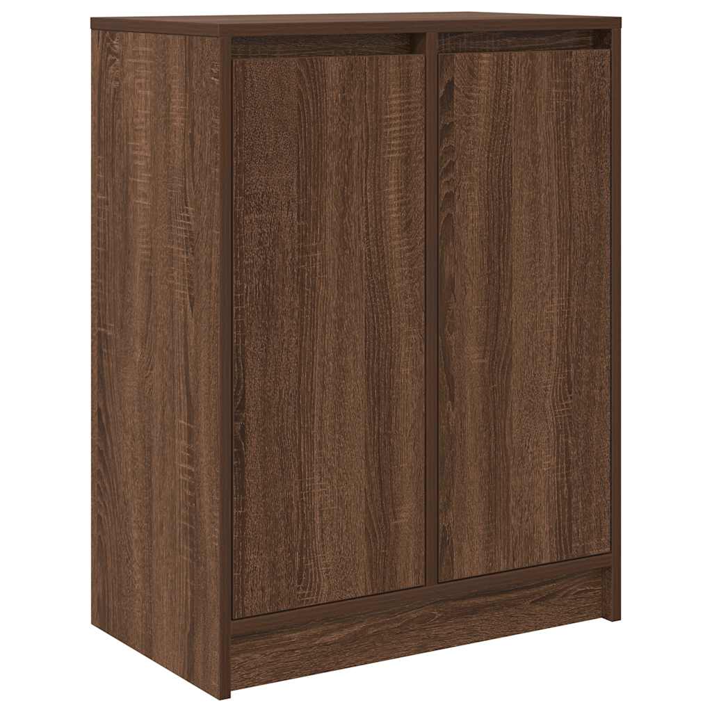Buffet chêne marron 57x34x76 cm bois d'ingénierie - XIOS