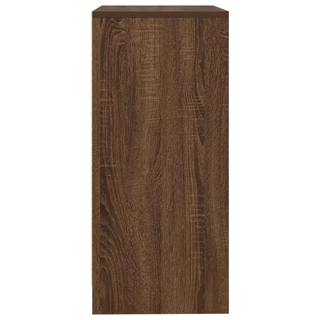Buffet chêne marron 57x34x76 cm bois d'ingénierie - XIOS