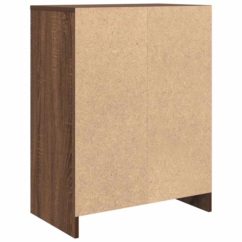 Buffet chêne marron 57x34x76 cm bois d'ingénierie - XIOS