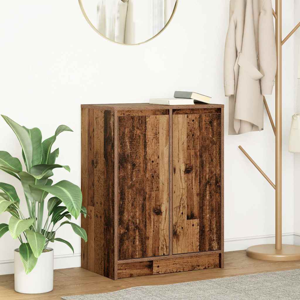 Buffet vieux bois 57x34x76 cm bois d'ingénierie - XIOS
