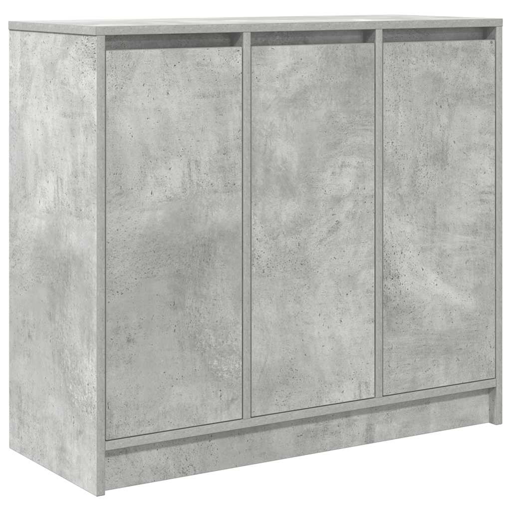 Buffet gris béton 85x34x76 cm bois d'ingénierie - XIOS