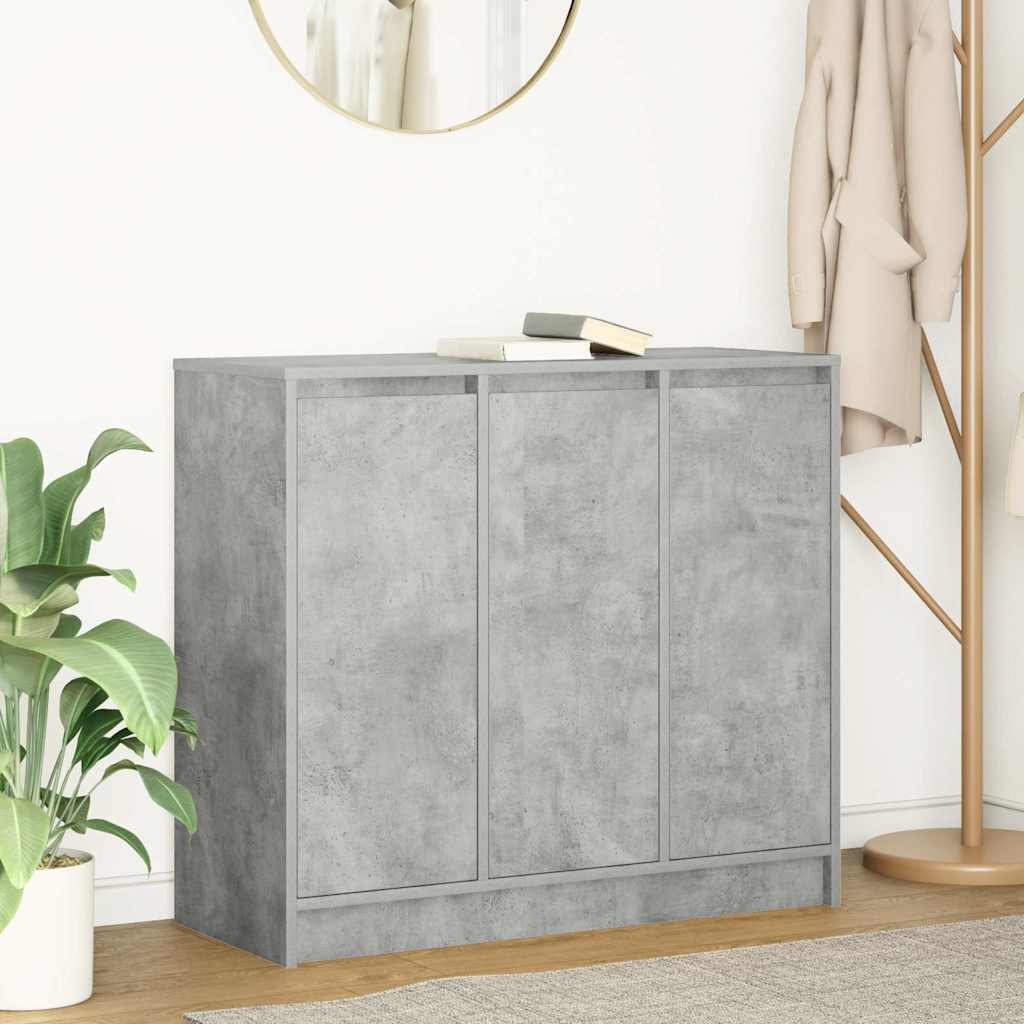 Buffet gris béton 85x34x76 cm bois d'ingénierie - XIOS