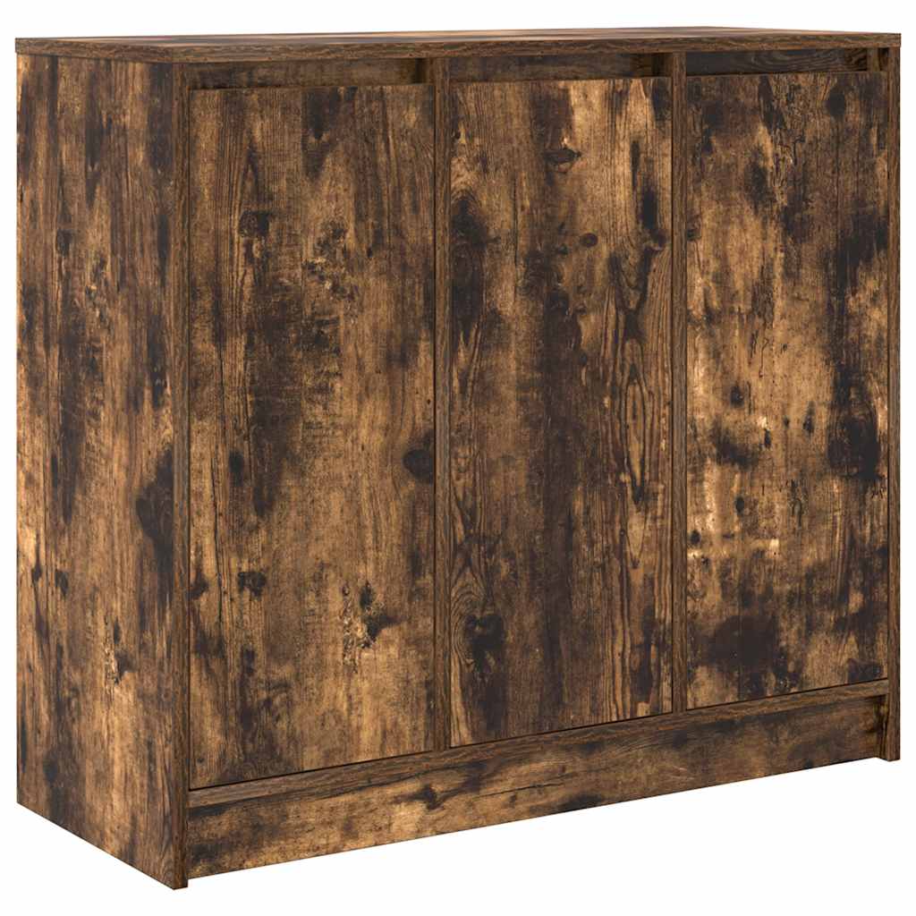 Buffet chêne fumé 85x34x76 cm bois d'ingénierie - XIOS