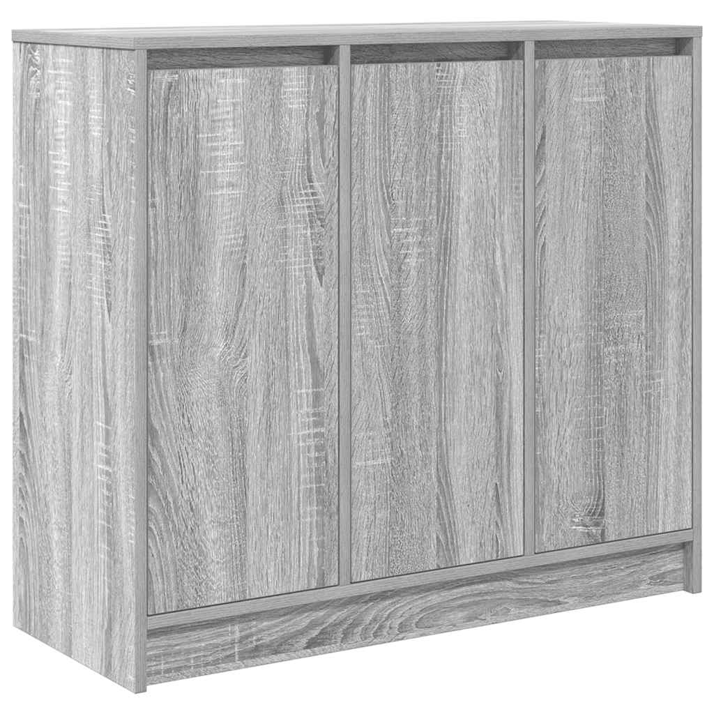 Buffet sonoma gris 85x34x76 cm bois d'ingénierie - XIOS