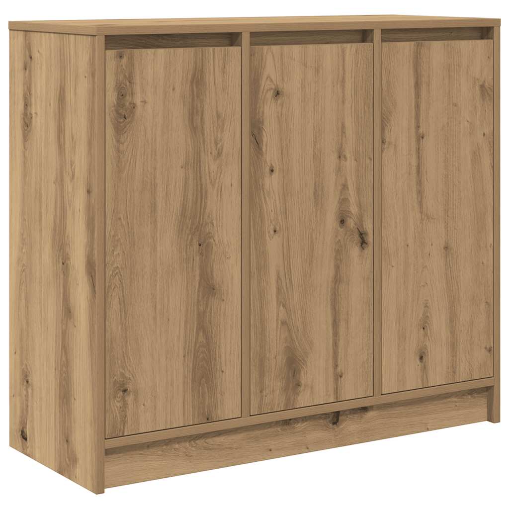 Buffet chêne artisanal 85x34x76 cm bois d'ingénierie - XIOS
