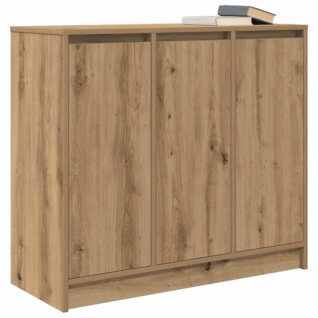 Buffet chêne artisanal 85x34x76 cm bois d'ingénierie - XIOS