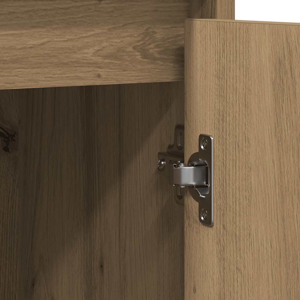 Buffet chêne artisanal 85x34x76 cm bois d'ingénierie - XIOS