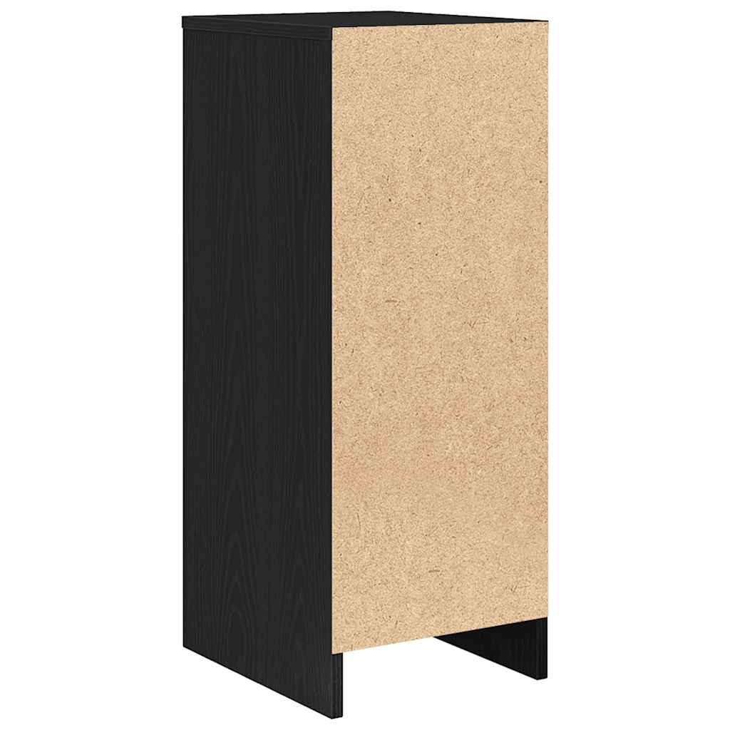 Buffet chêne noir 29,5x34x76 cm bois d'ingénierie - XIOS