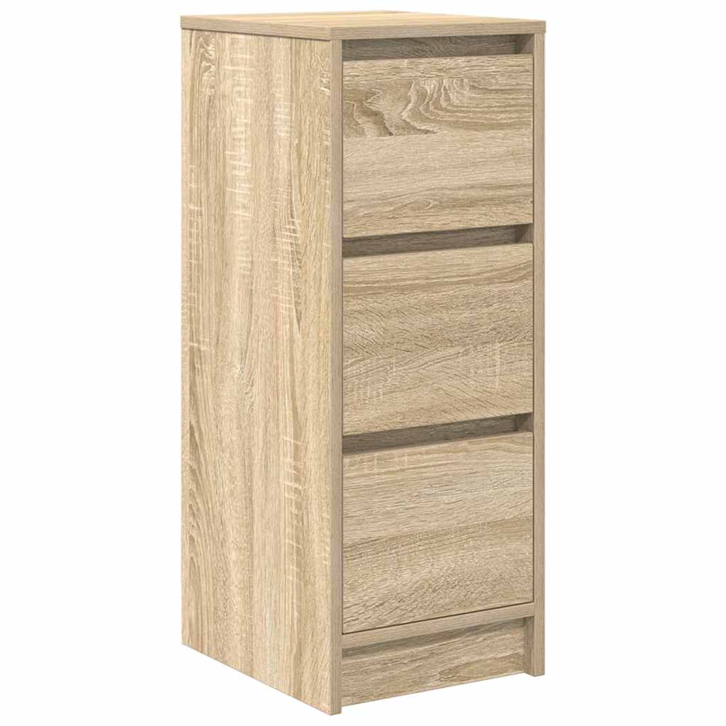 Buffet chêne sonoma 29,5x34x76 cm bois d'ingénierie - XIOS