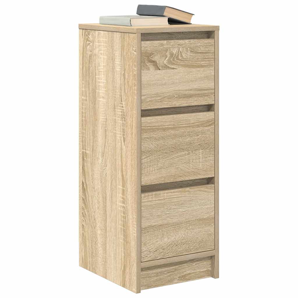 Buffet chêne sonoma 29,5x34x76 cm bois d'ingénierie - XIOS