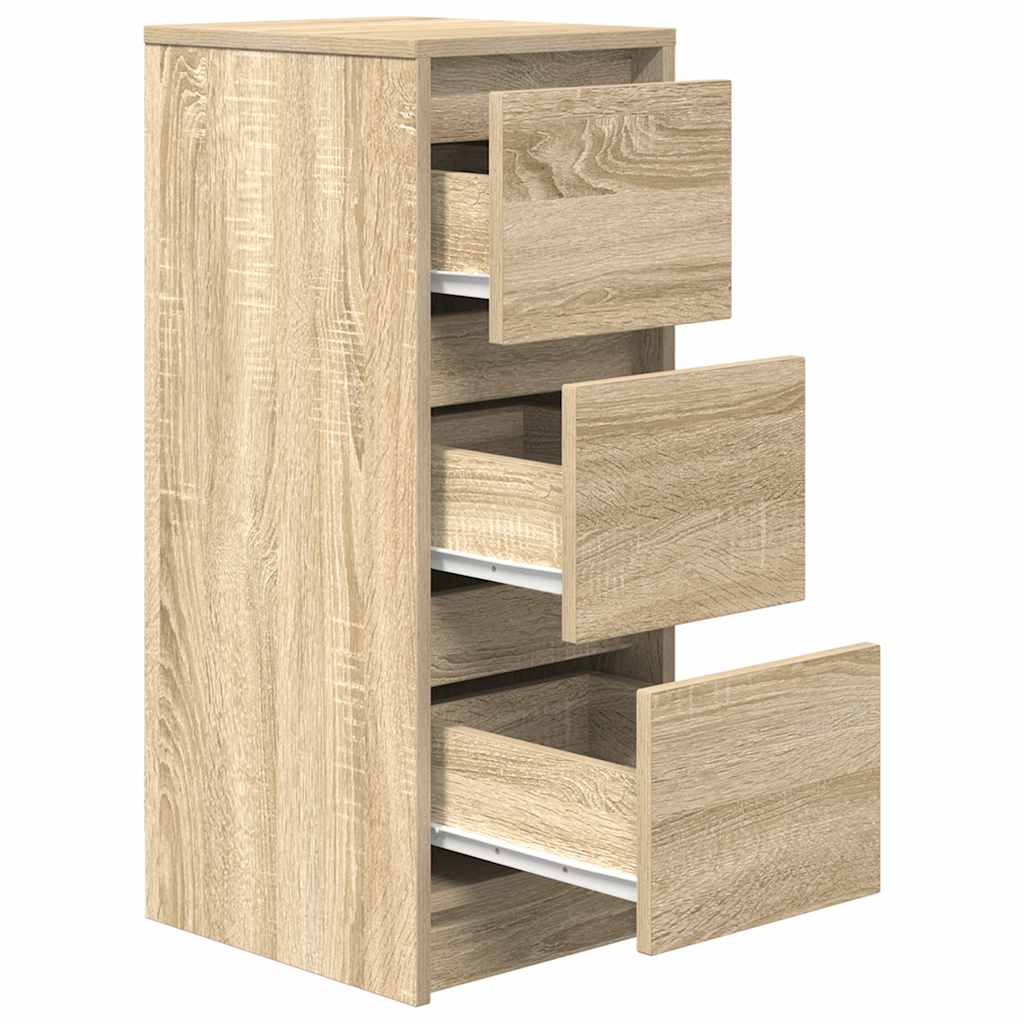 Buffet chêne sonoma 29,5x34x76 cm bois d'ingénierie - XIOS