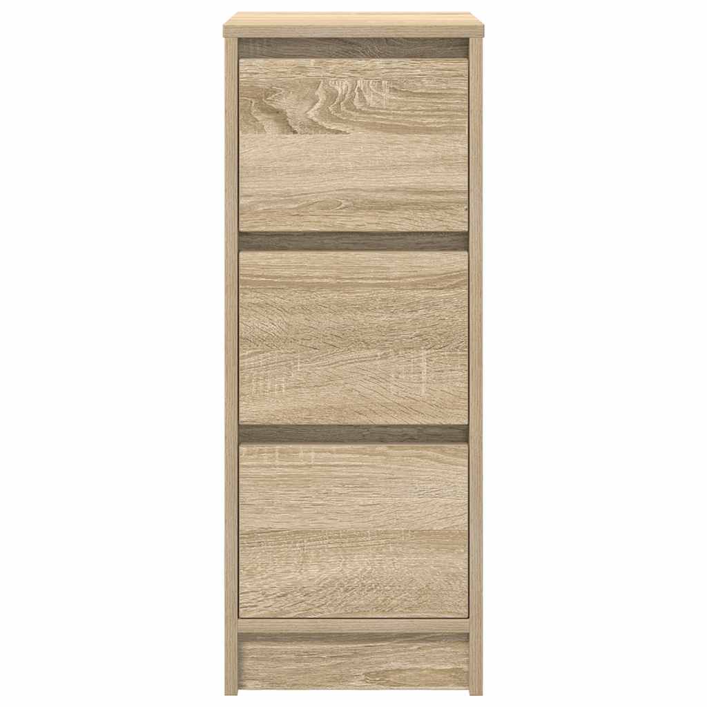 Buffet chêne sonoma 29,5x34x76 cm bois d'ingénierie - XIOS