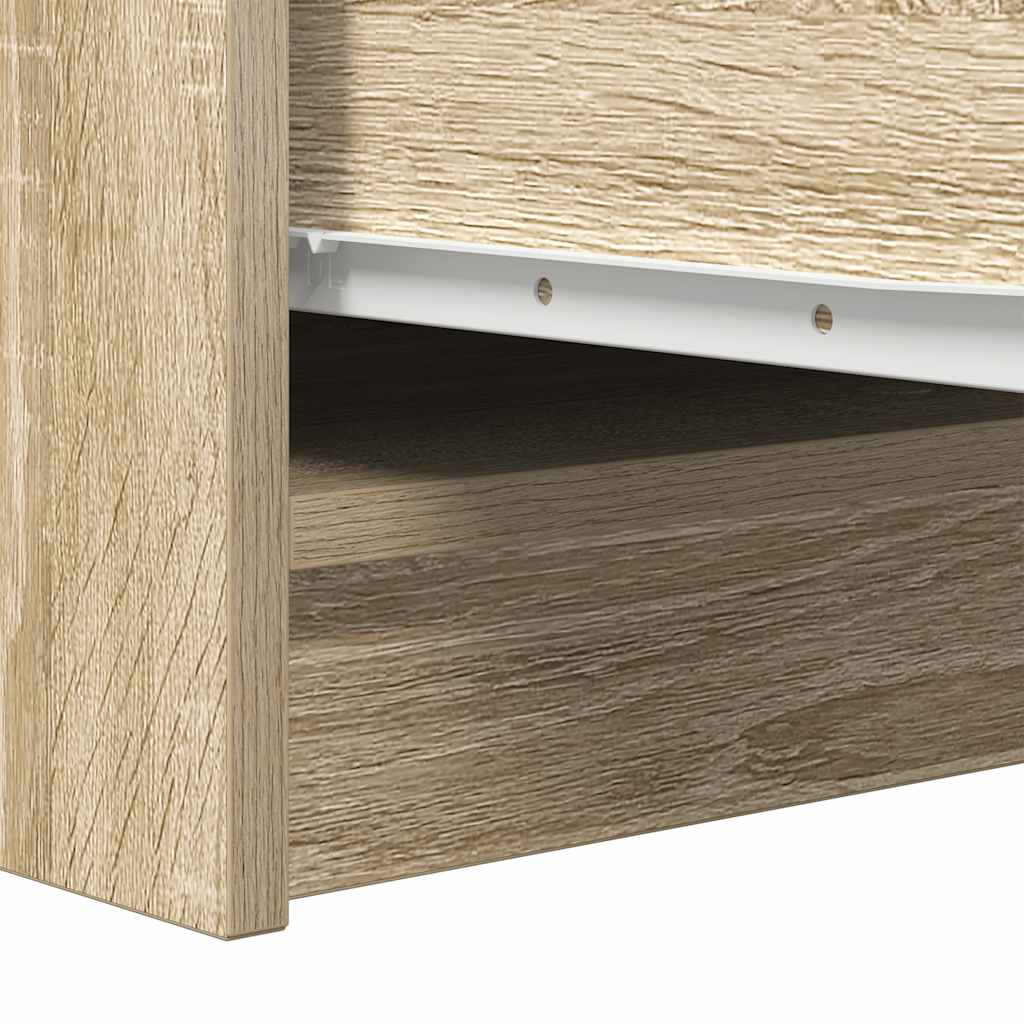 Buffet chêne sonoma 29,5x34x76 cm bois d'ingénierie - XIOS