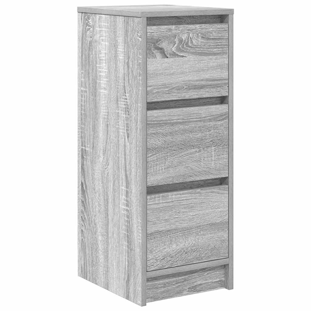 Buffet sonoma gris 29,5x34x76 cm bois d'ingénierie - XIOS