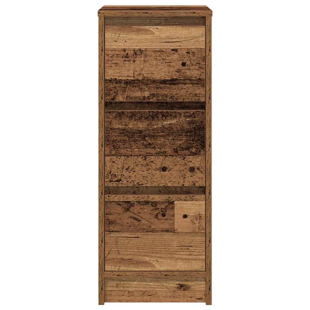 Buffet vieux bois 29,5x34x76 cm bois d'ingénierie - XIOS