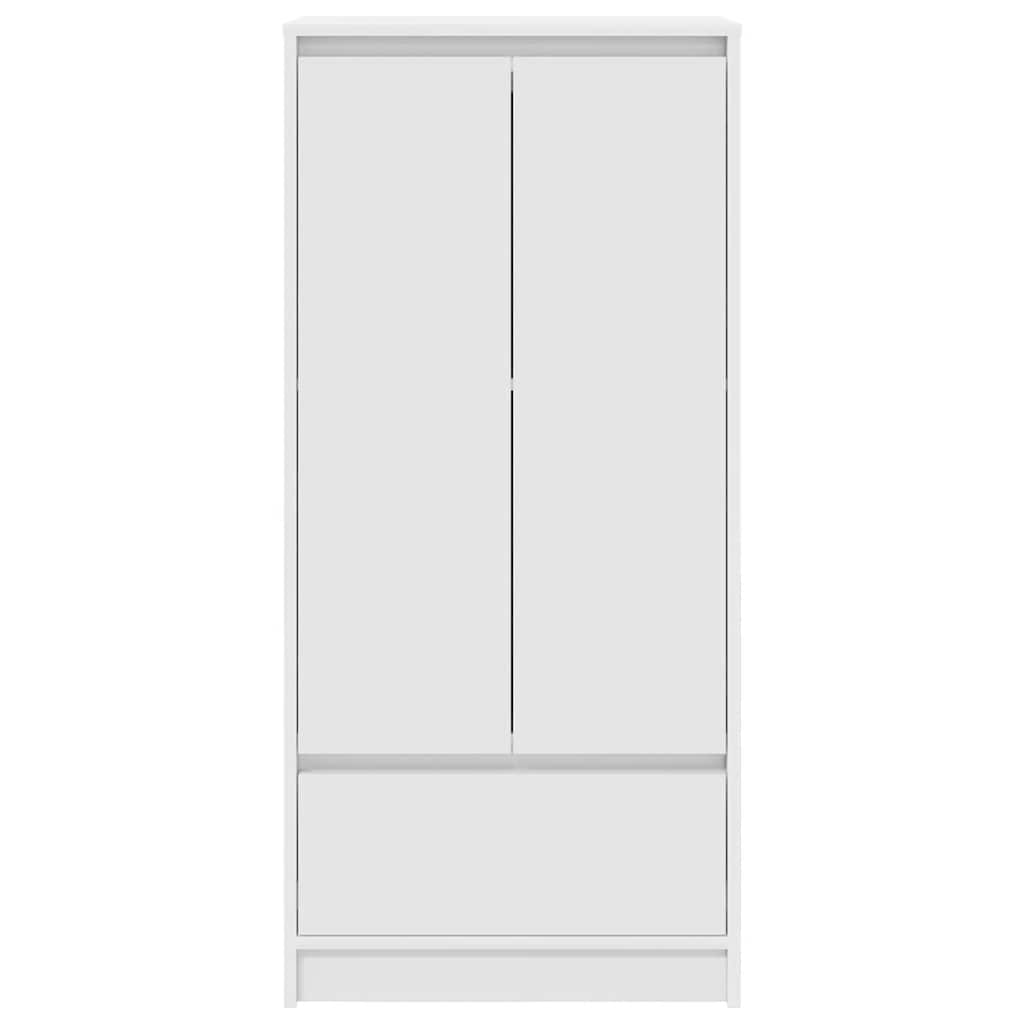 Armoire avec tiroir blanc 55,5x34x119,5 cm bois d'ingénierie - XIOS
