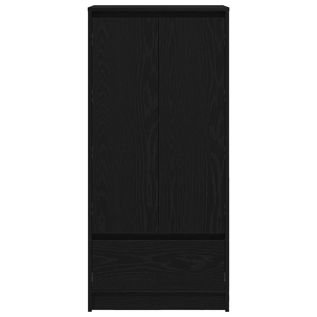 Armoire avec tiroir chêne noir 55,5x34x119,5 cm bois ingénierie - XIOS