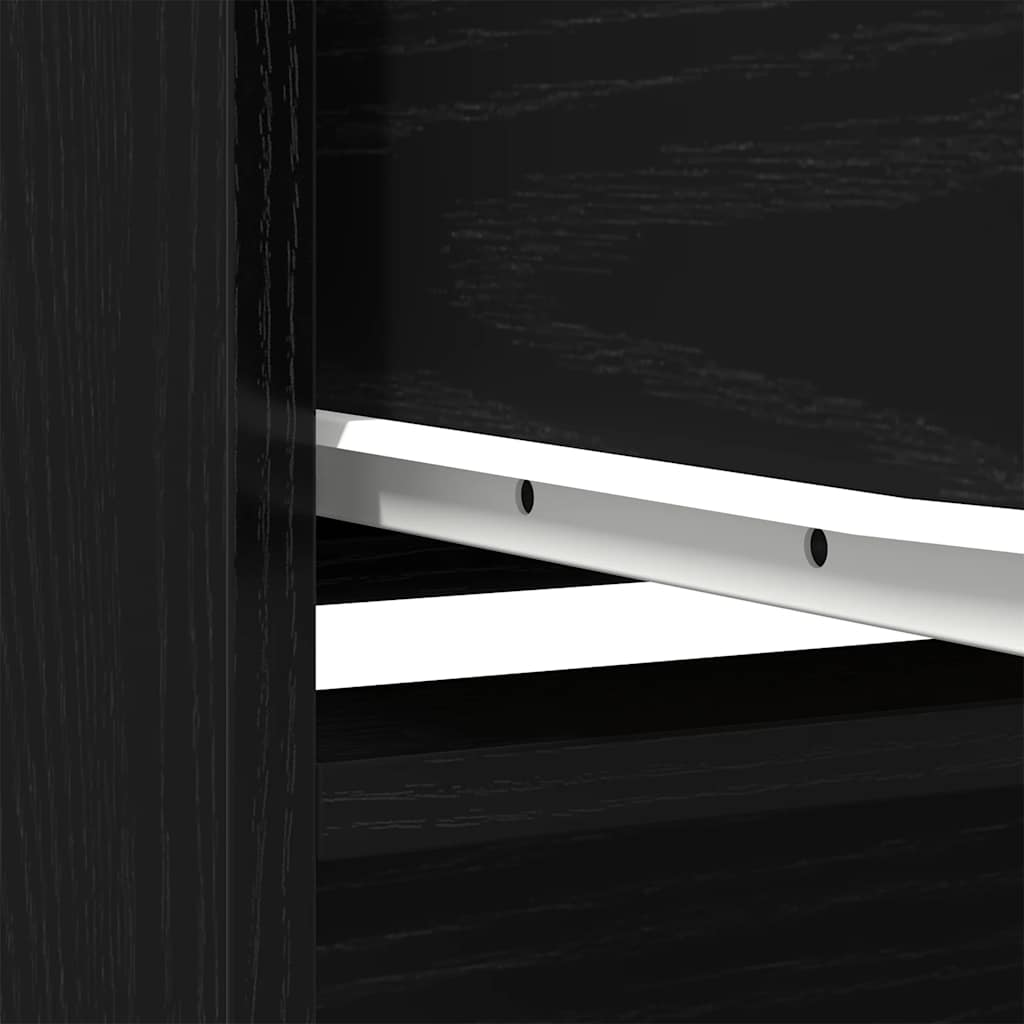 Armoire avec tiroir chêne noir 55,5x34x119,5 cm bois ingénierie - XIOS