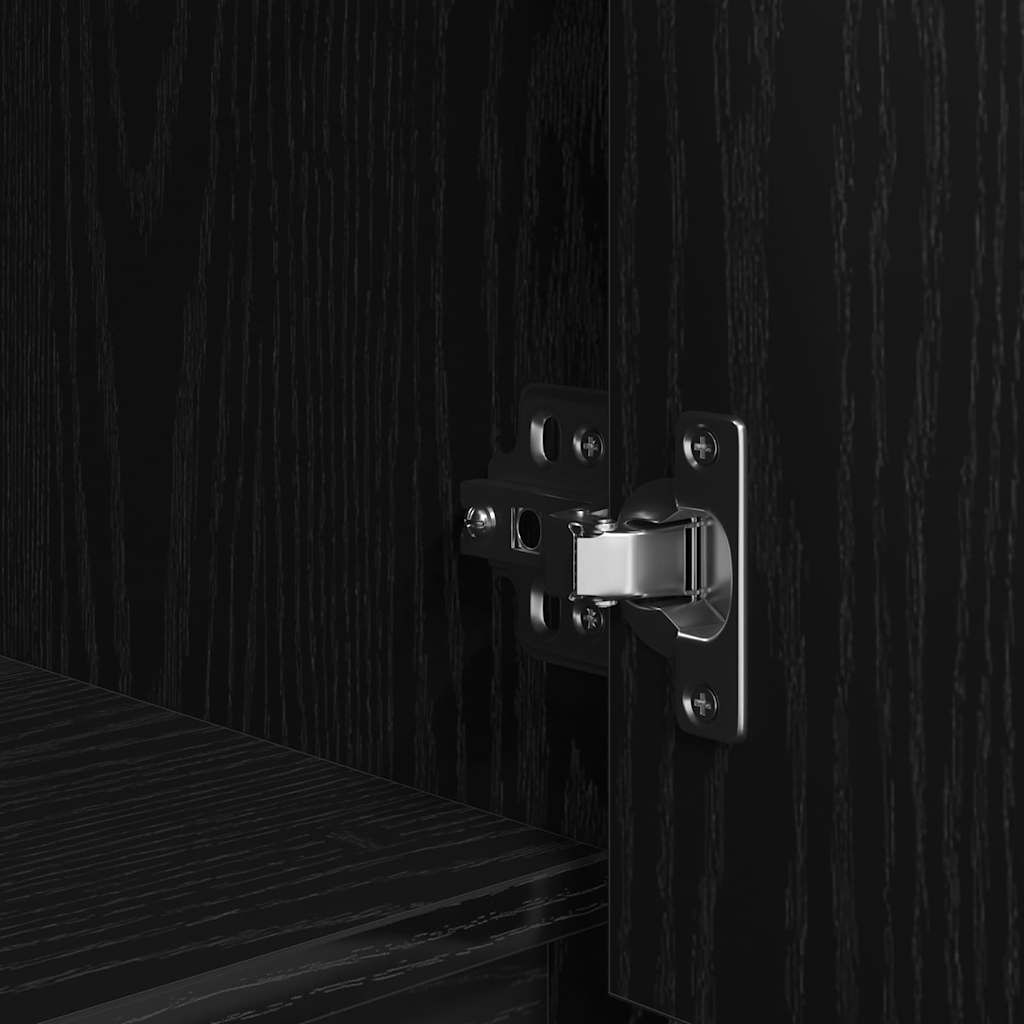 Armoire avec tiroir chêne noir 55,5x34x119,5 cm bois ingénierie - XIOS