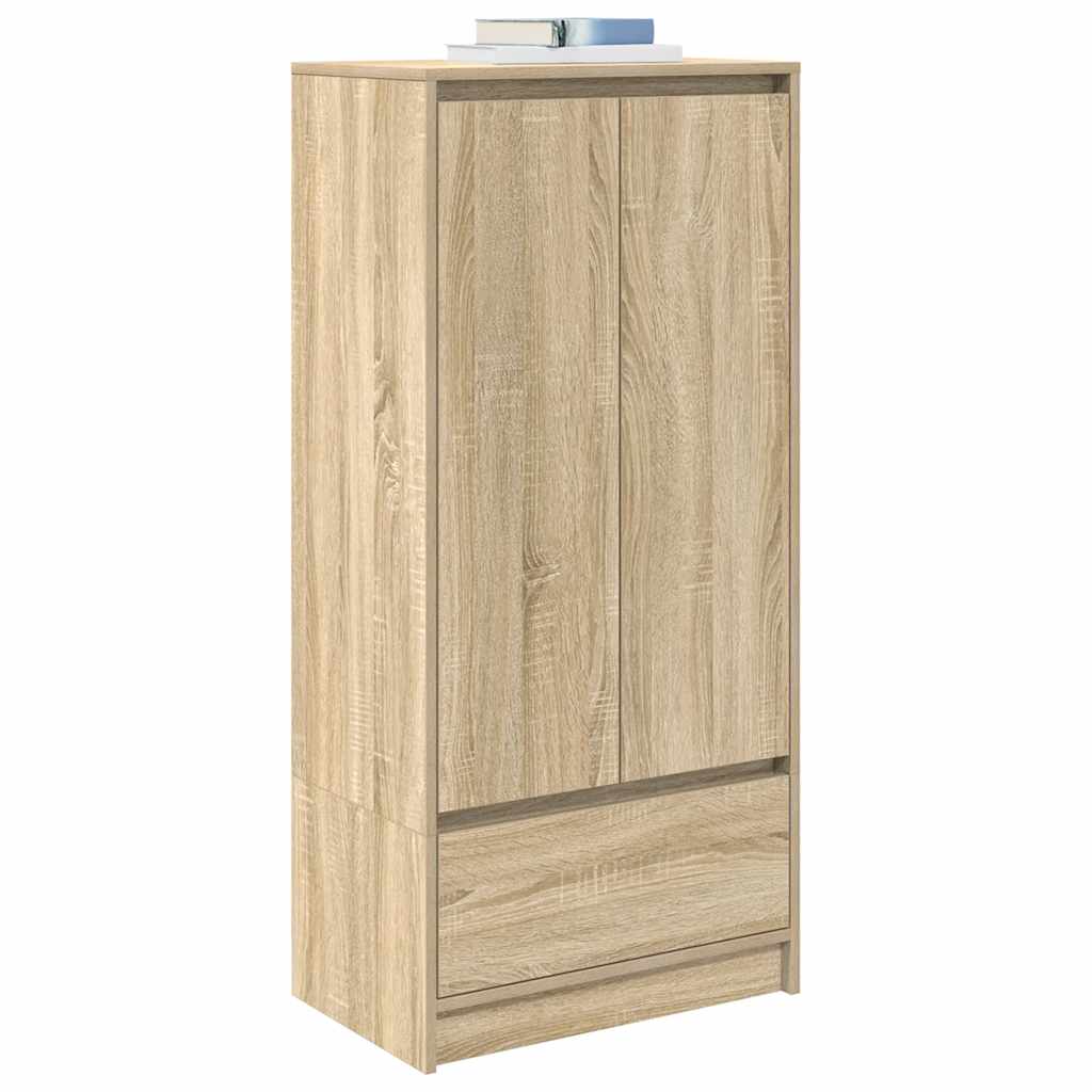 Armoire tiroir chêne sonoma 55,5x34x119,5 cm bois d'ingénierie - XIOS