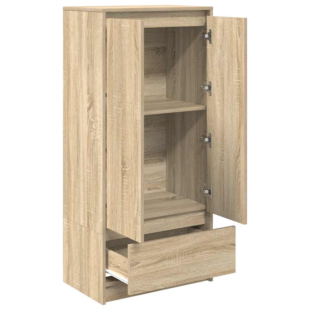 Armoire tiroir chêne sonoma 55,5x34x119,5 cm bois d'ingénierie - XIOS