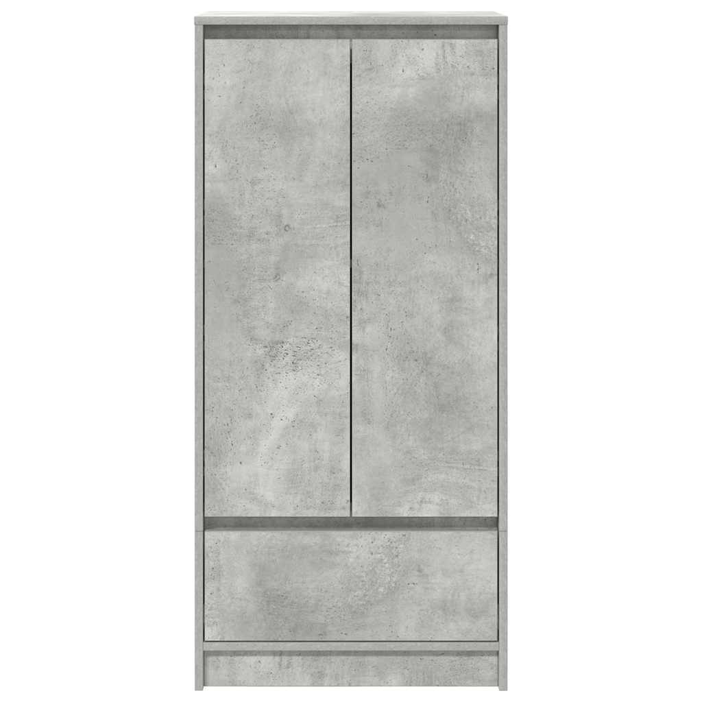 Armoire avec tiroir gris béton 55,5x34x119,5 cm bois ingénierie - XIOS