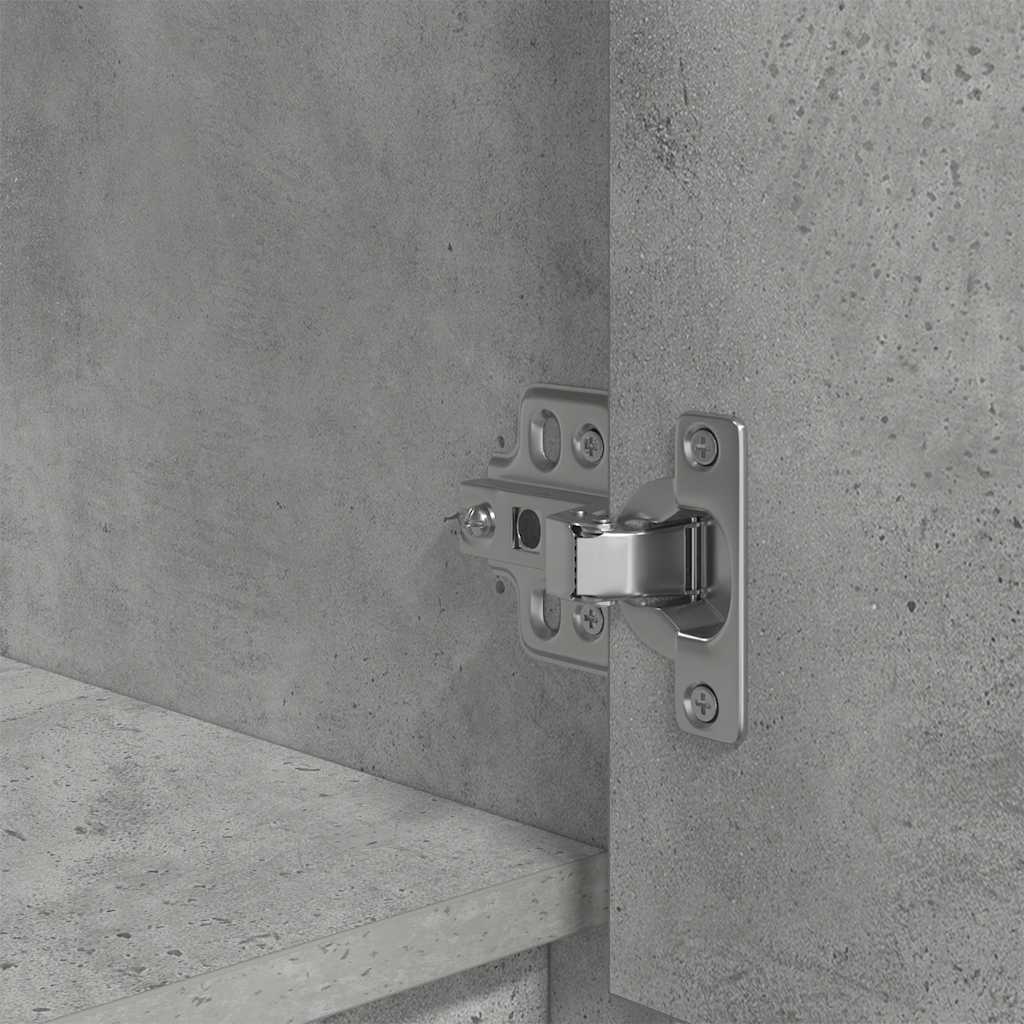 Armoire avec tiroir gris béton 55,5x34x119,5 cm bois ingénierie - XIOS