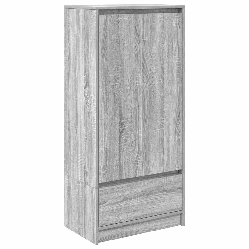 Armoire tiroir sonoma gris 55,5x34x119,5 cm bois d'ingénierie - XIOS
