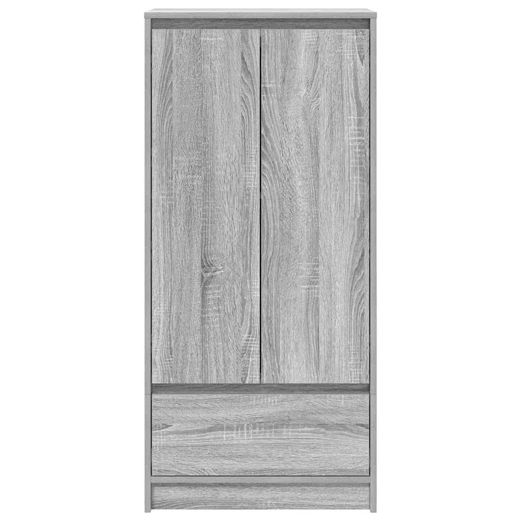 Armoire tiroir sonoma gris 55,5x34x119,5 cm bois d'ingénierie - XIOS