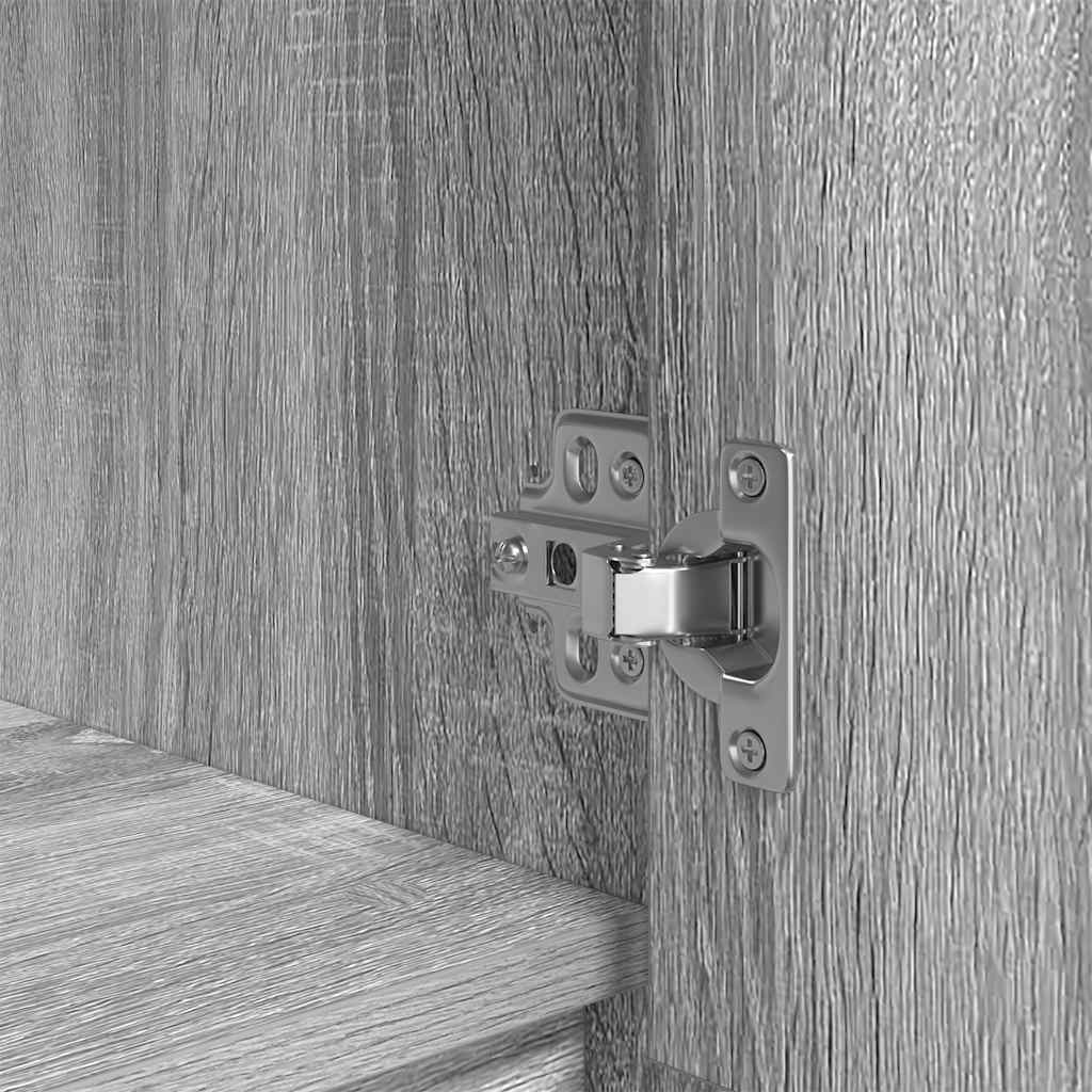 Armoire tiroir sonoma gris 55,5x34x119,5 cm bois d'ingénierie - XIOS