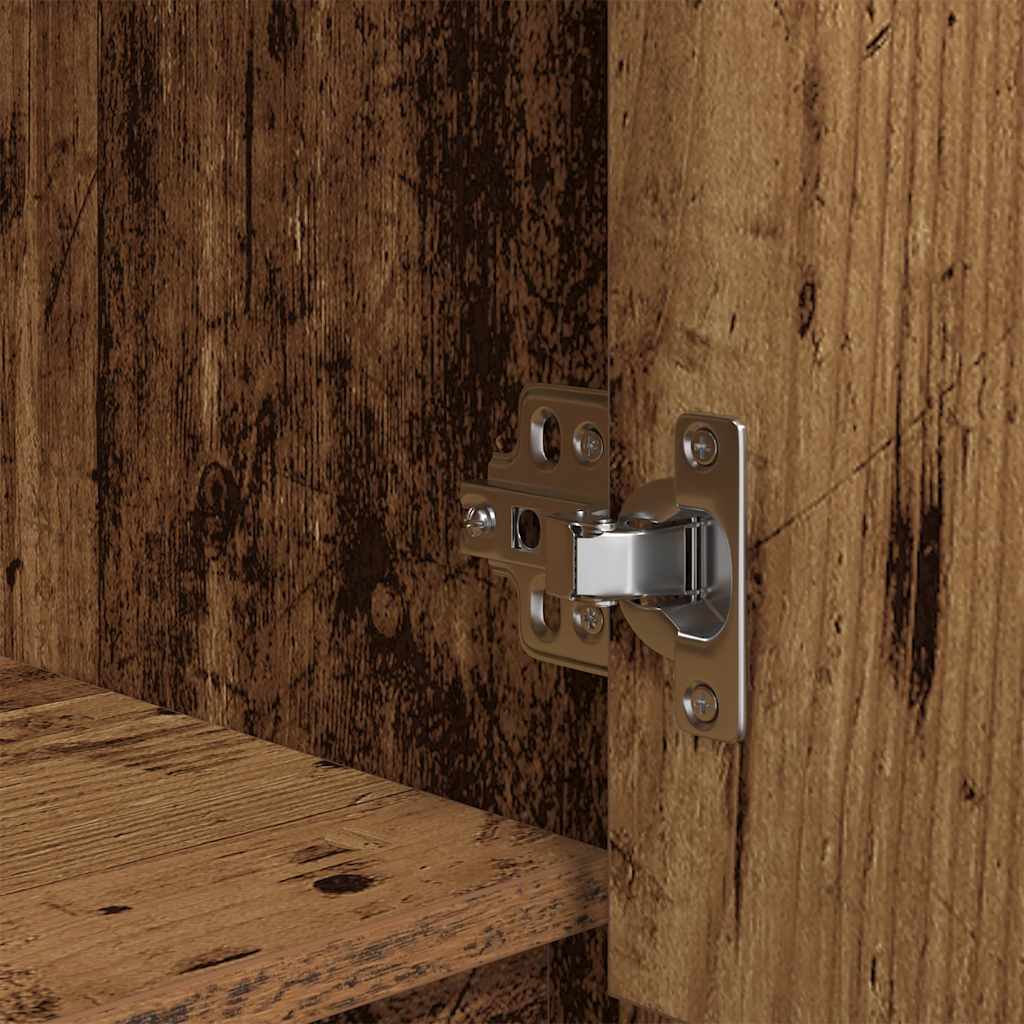 Armoire avec tiroir vieux bois 55,5x34x119,5 cm bois ingénierie - XIOS