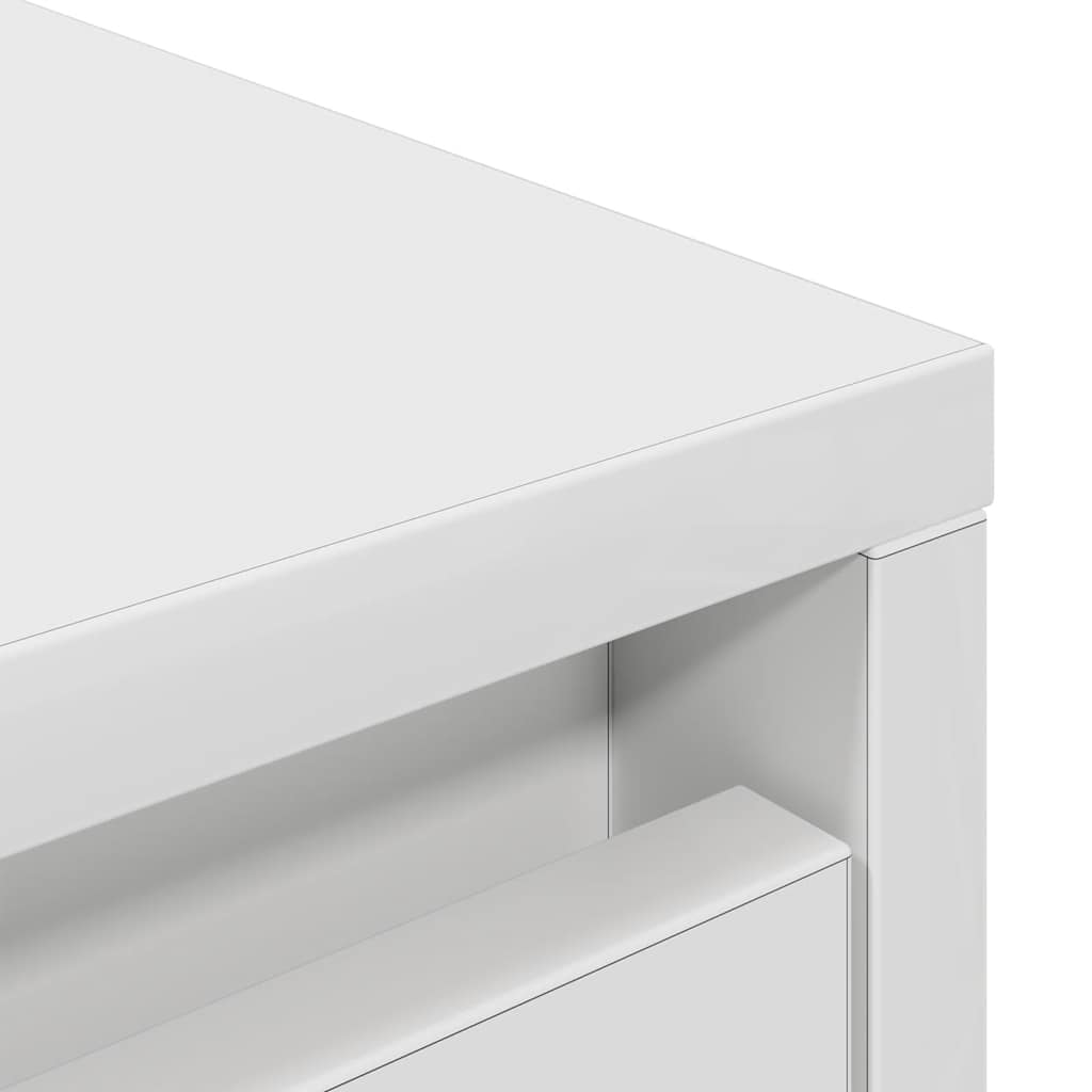 Buffet haut blanc 29,5x34x119,5 cm bois d'ingénierie - XIOS
