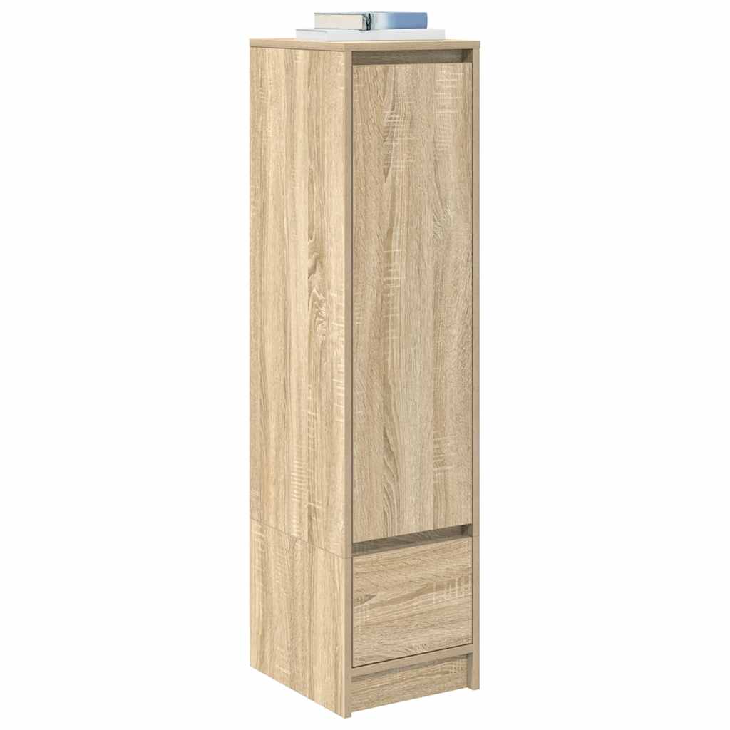 Buffet haut chêne sonoma 29,5x34x119,5 cm bois d'ingénierie - XIOS