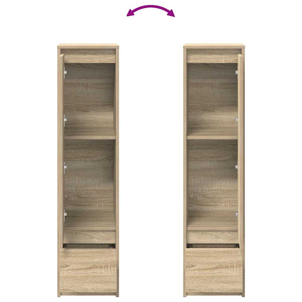 Buffet haut chêne sonoma 29,5x34x119,5 cm bois d'ingénierie - XIOS