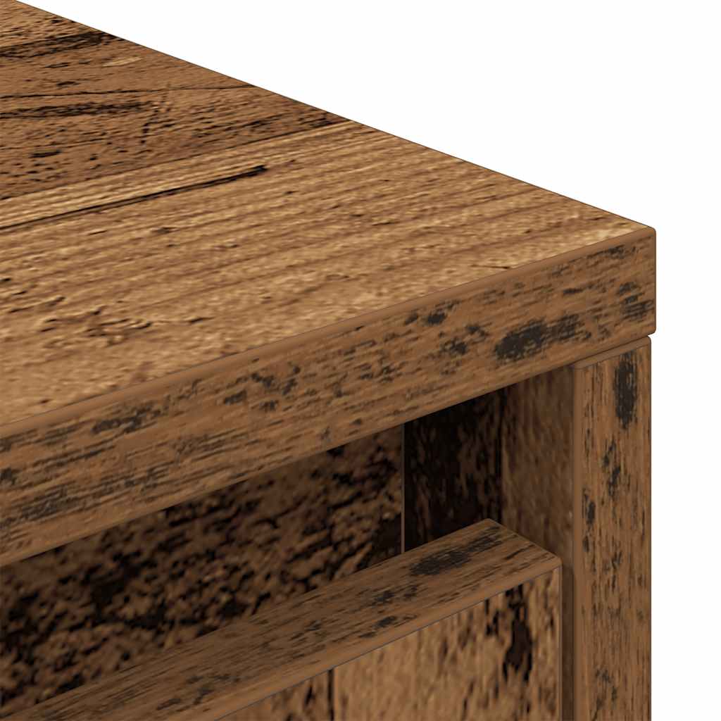 Buffet haut 29,5x34x119,5 cm vieux bois bois d'ingénierie - XIOS