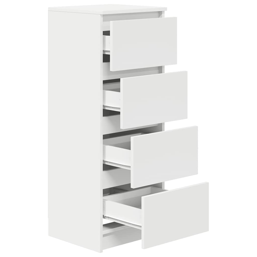 Buffet blanc 37,5x35x99 cm bois d'ingénierie - XIOS