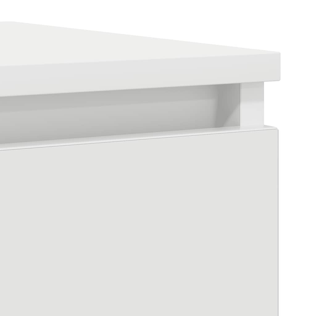 Buffet blanc 37,5x35x99 cm bois d'ingénierie - XIOS