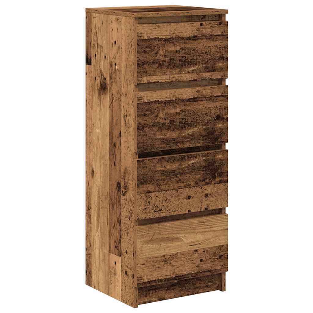 Buffet vieux bois 37,5x35x99 cm bois d'ingénierie - XIOS