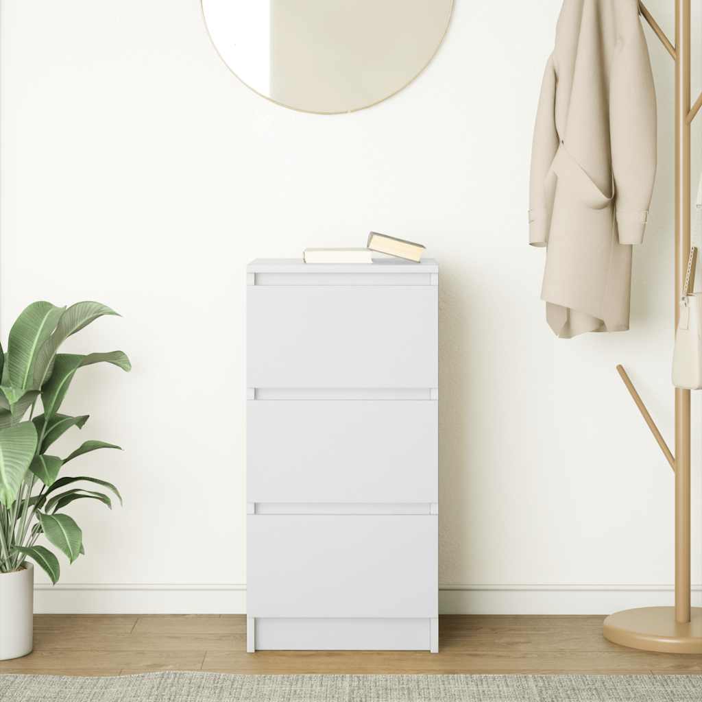 Buffet blanc 37,5x35x76 cm bois d'ingénierie - XIOS