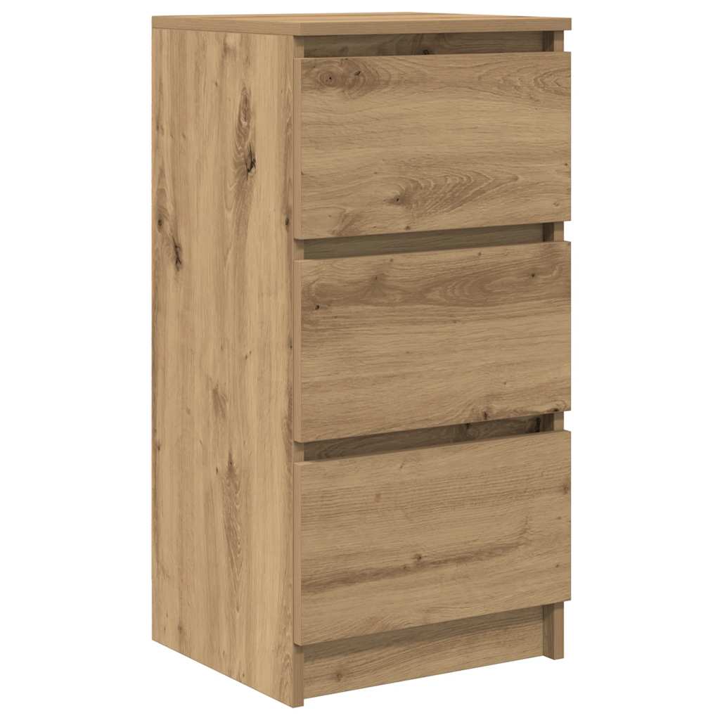 Buffet chêne artisanal 37,5x35x76 cm bois d'ingénierie - XIOS